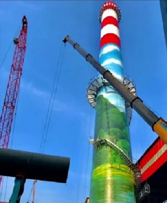 煙囪美化彩繪:工業(yè)遺跡的藝術(shù)重生與視覺盛宴